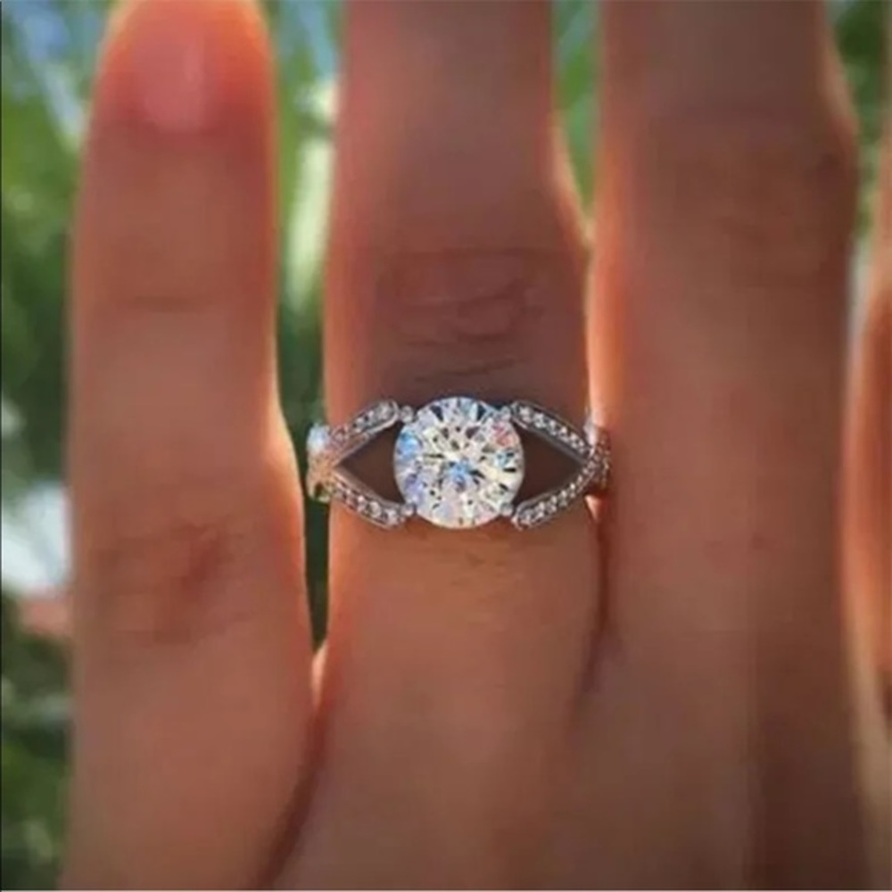New 925 Silver Ring Cubic Zirconia